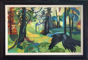 Raven in the Forest