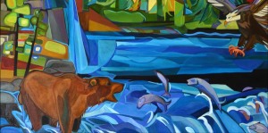 Bear, Eagle and Salmon