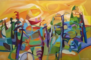 Saffron Landscape